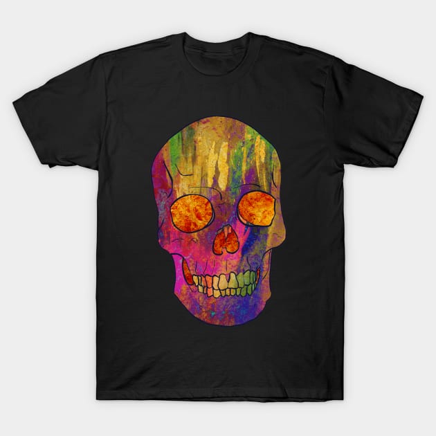 Psychedelic Skull T-Shirt by VintageGrim